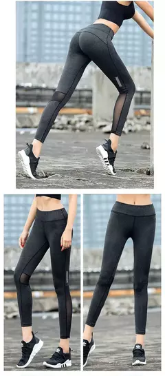Calça legging feminina fitness, cintura alta, elástica, respirável, confortável, para corrida, academia, yoga na internet