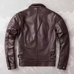 AYUNSUE-Jaqueta de couro real para homens, couro genuíno, roupas masculinas, casaco de outono, roupas - Wolf Magazine