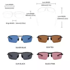 Gcv ultraleve quadro polarizado óculos de sol eyewear masculino moda estilo esportes condução pesca masculino viagem ao ar livre óculos uv - Wolf Magazine