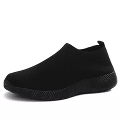 Tênis slip-on vulcanizados para mulheres, sapatos baixos, mocassins ambulantes, plus size 42, alta qualidade - loja online