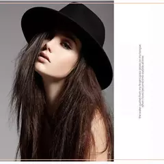 Chapéu Fedora feminino com cinto de pérolas, boné Trilby Vintage, chapéu Panamá de feltro, lã quente, jazz feminino - loja online