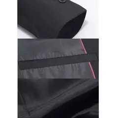 Blazer fino monocromático para homens, jaqueta de escritório masculina, tamanho grande, preto e azul, casaco de casamento coreano - loja online