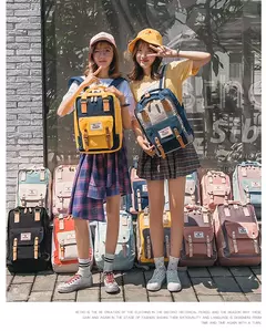 Mochila impermeável de grande capacidade para meninas, mochila escolar, estudante bonito, 14 "Laptop Back Packs de alta qualidade, moda, mulheres - loja online