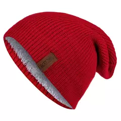 Chapéu clássico de inverno tricotado URGENTMAN Label Casual boné para mulheres homens manter quente adicionar forro de pele chapéu de inverno fashion sólido gorro chapéu 16 cores boné de esqui - comprar online