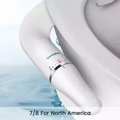 SAMODRA-Bidé Sanitário Ultra-Slim, Acessório Do Assento Sanitário, Entrada De Latão, Pressão De Água Ajustável, Chuveiro Higiênico Do Banheiro
