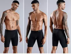 Shorts boxer de algodão masculino, boxers longos para homem, cuecas masculinas, cuecas sexy, shorts boxer familiares, 3pcs lotes - loja online