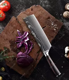 XITUO-Laser Damasco Padrão Facas de Cozinha Set, Faca Chef, Ultra-Sharp, Santoku, Cutelo, Corte, Utilidade, Fruta, 1-10pcs