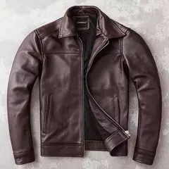 AYUNSUE-Jaqueta de couro real para homens, couro genuíno, roupas masculinas, casaco de outono, roupas