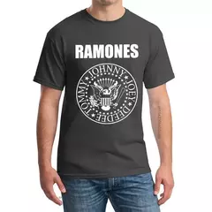 Unisex Fghfg Ramone Seal T-shirt, camiseta gráfica feminina, punk rock, floresta, montanhas, álbum, homens