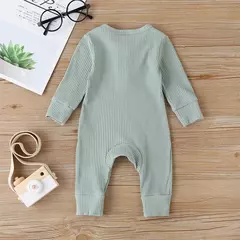 Imagem do Macacão de algodão manga comprida para bebê recém-nascido, macacão para meninos e meninas, macacão playsuit, roupas infantis, outono