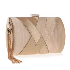 Sekusa-bolsa de noite com borla feminina, bolsa de ombro com corrente, festa de casamento