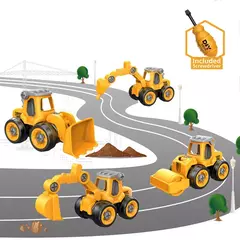 Porca Desmontagem Carregando Descarga Engenharia Caminhão Escavadeira Bulldozer Montessori Educação Brinquedo Criança Parafuso Criativo Ferramenta Carro - loja online