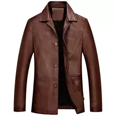 Jaqueta de couro de inverno dos homens macio grosso quente jaqueta de couro do plutônio masculino negócios casuais casacos homem jaqueta masculinas mais tamanho 4xl - Wolf Magazine