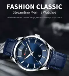 CURREN-Relógios masculinos de quartzo com pulseira de couro, marca de luxo superior, relógio de negócios, novo - Wolf Magazine