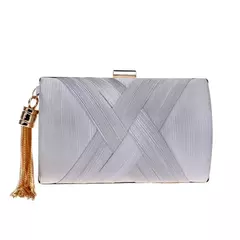 Sekusa-bolsa de noite com borla feminina, bolsa de ombro com corrente, festa de casamento - loja online