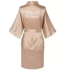 Vestes de seda cetim para mulheres plus size, roupão de casamento, vestido de dama de honra, vestido feminino, roupa de dormir, dama de honra, ouro rosa - Wolf Magazine