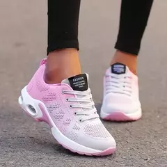 Imagem do Tênis ortopédicos para mulheres, respiráveis, casuais, ao ar livre, leves, calçados esportivos, plataforma de caminhada, tênis para senhoras, 2024