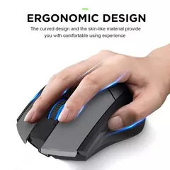 INPHIC-PM6 Mouse Recarregável Sem Fio, Compatível com Bluetooth, Office Mute, Suporte PC, Laptop, Tablet, Smartphone, Universal, 2.4G - Wolf Magazine