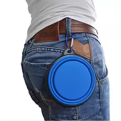 Suprimentos de alimentação para cães, tigela dobrável de silicone portátil, recipiente de água para cachorros com mosquetão, tigela dobrável para gatos, acessórios para viagem para animais de estimação