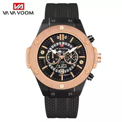 Movimento Japonês Masculino Relógio de Quartzo, Silicone Strap, Impermeável, Marca de topo, Luxo, Esportes, Calendário, Novo, 2023 na internet