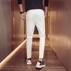 Calças casuais coreanas para homens, vestido de negócios, vestido social e formal - loja online