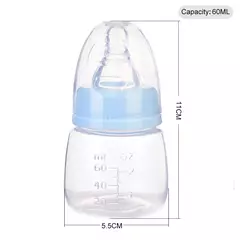 Mini mamadeira portátil recém-nascida, BPA Free, Safe Infant Nursing Nipple Care, Garrafas De Leite De Suco De Frutas, 60ml - loja online