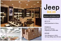 Imagem do JEEP BULUO-Bolsa Masculina Casual para Laptop, Mochila de Couro Dividido, Bolsa para Computador, Alta Capacidade, Nova Tendência