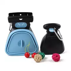 Imagem do Colher de cocô dobrável para viagem de animais de estimação, com 1 rolo de sacos descomponíveis, colher de cocô, limpeza de excreta