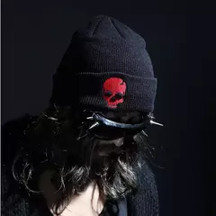 Chapéu de lã de algodão para homens e mulheres Skeleton Knitting Hip-hop Skull Cap, personalidade, Keep Warm, outono e inverno na internet