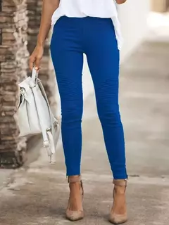 Mulheres Outono Calças de Cintura Alta Calça Mulheres Escritório Cinza Chique Elegante OL Vestuário Calças Lápis ZYYX-WDC8507 - loja online