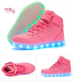 Tamanho 25-46 led sapatos com luzes brilhantes led chinelos para crianças & adulto feminino tenis para crianças meninos meninas sapatilhas luminosas na internet
