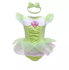 Baby Romper TUTU Vestido Com Headband Infantil Baby Princess Girl Roupas Tamanho 3-18M Cute Design Baby Dress Party Trajes - comprar online