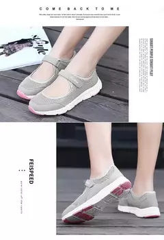 Tênis respirável malha para mulheres, sapatos de verão, vulcanizar, andar, para senhoras - loja online