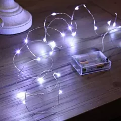 Fio de cobre LED String Fairy Lights, a pilhas, Natal, Decoração de casamento, 3x100 m, 2m, 3m, 5m, 10m - Wolf Magazine