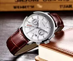 LIGE-Relógio de quartzo de couro de luxo masculino com caixa, impermeável, relógio, casual, marca de topo, novo, 2022 na internet