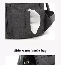 Bolsa de fraldas com grande capacidade para mamãe, mochila para bebê multifuncional, a prova d'água, para viagens, para cuidado da criança