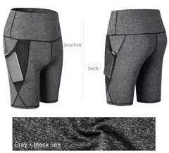 Calções de ginástica de cintura alta para mulheres, secagem rápida, ioga, fitness, corrida, push up, design de bolsos, verão, 2023 - Wolf Magazine