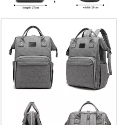 Bolsa de fraldas com grande capacidade para mamãe, mochila para bebê multifuncional, a prova d'água, para viagens, para cuidado da criança na internet
