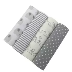 Cobertor de flanela super macio do bebê recém-nascido, cobertores do bebê, recebendo lençol, 100% algodão, nova cor, 76x76cm, 4pcs por pacote - loja online