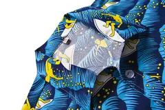 Imagem do Camisa havaiana de botão manga curta masculina, estampada em coqueiro, camisa Aloha, casual moda praia, plus size, verão, 5XL, 26 cores