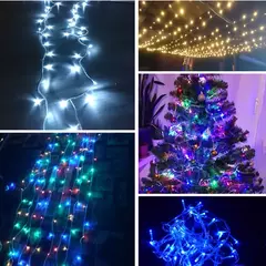 LED String Fairy Light, Luzes de Natal para festa de casamento, Luzes de férias, 8 modos, 5m, 10m, 20m, 30m, 50m, 100m - comprar online