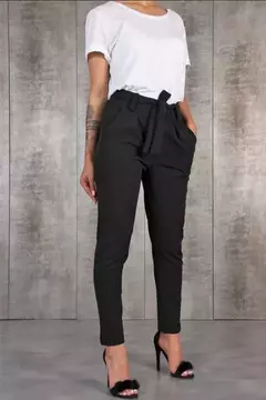Imagem do Calça casual feminina fina de chiffon, cintura alta, preta, caqui, verde, calça de mulher, Y2K