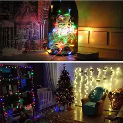 LED String Fairy Light, Luzes de Natal para festa de casamento, Luzes de férias, 8 modos, 5m, 10m, 20m, 30m, 50m, 100m - comprar online