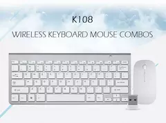 Ultra fino teclado sem fio e mouse combo, baixo ruído, computador, laptop, Windows, Mac - loja online