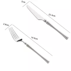Portátil Korean Food Talheres, 304 Aço Inoxidável, Forquilha de Mesa, Faca, Colher, Dinner Set, Louça, Gold Tableware Sets, 24Pcs, Lot - Wolf Magazine