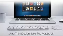 Ultra fino teclado sem fio e mouse combo, baixo ruído, computador, laptop, Windows, Mac