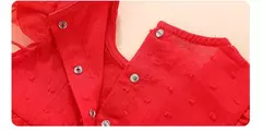 Conjunto infantil de renda, vestido e roupas para meninas de 3 e 6 meses, bebê recém-nascido, festa de aniversário, batizado - loja online