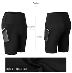 Calções de ginástica de cintura alta para mulheres, secagem rápida, ioga, fitness, corrida, push up, design de bolsos, verão, 2023 na internet