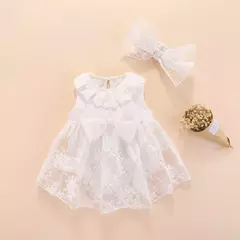 Conjunto infantil de renda, vestido e roupas para meninas de 3 e 6 meses, bebê recém-nascido, festa de aniversário, batizado - loja online