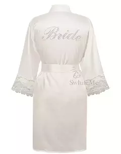 Imagem do Quimono de cetim floral feminino Roupão de madrinha, Rayon camisola plus size, roupa de dormir noiva, camisola flor, LP004